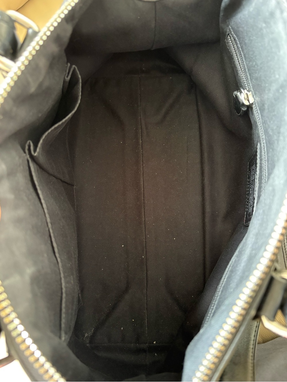 Coach Black Leather Molly East West Satchel Bag with Distinctive Tassel Charm - Picture 5 of 5